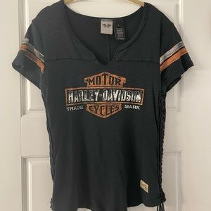 Harley Davidson side laced tee